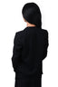 Helmut Lang Black Wool Cowl Neck Blazer Jacket Size 6