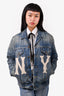Gucci Blue NY Patched Denim Jacket Size 38