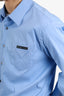 Prada Blue Cotton Long Sleeve Shirt Size 45