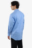 Prada Blue Cotton Long Sleeve Shirt Size 45