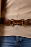 Gucci Brown Leather Horsebit Belt Size 90