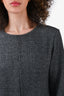Weekend Max Mara Grey Houndstooth Dress Size XL