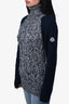 Moncler Navy Wool/Mohair Turtle Neck 'Ciclista Tricot' Sweater Size S