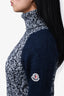 Moncler Navy Wool/Mohair Turtle Neck 'Ciclista Tricot' Sweater Size S