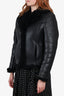 Schott NYC Black Leather/Shearlling Jacket Size Medium