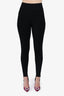 Victoria Beckham Black Ribbed Body High-rise Leggings size Large