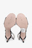 Gucci Black Suede Crystal Interlocking G Embellished Ankle Strap Sandals Size 38