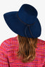 Hermes Navy Blue Rabbit Felt Hat Size 58
