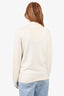Sandro Cream Wool Half Zip Mock Neck Sweater Size Medium Mens
