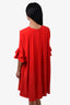 Alexander McQueen Red Ruffle Mini Dress Size 42