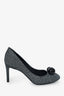 Louis Vuitton Black/White Leather Betty Pumps size 35
