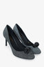 Louis Vuitton Black/White Leather Betty Pumps size 35