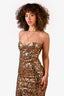 V. Chapman Gold Sequin 'Betty' Strapless Maxi Dress Est. Size S