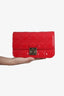 Christian Dior Red Patent Leather Cannage Miss Dior Promenade Pouch