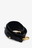 Prada Black Leather Medium Mirage Top Handle Bag with Strap