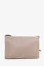 Valentino Taupe Leather Rockstud Crossbody