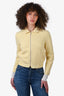 Acquilano.Rimondi Yellow Wool Zip Up Jacket Size 40