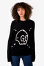 Gucci Black Wool Skull GG Sweater Size M