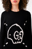 Gucci Black Wool Skull GG Sweater Size M