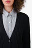 Maison Margiela Black Wool Button Down Cardigan Size M