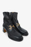 Gucci Black Leather 1955 Horsebit Ankle Boots size 40