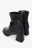 Gucci Black Leather 1955 Horsebit Ankle Boots size 40