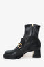 Gucci Black Leather 1955 Horsebit Ankle Boots size 40