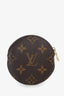 Louis Vuitton 2016 Brown Monogram Transatlantic Round Coin Purse