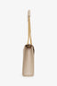 Saint Laurent Beige Grain De Poudre Matelasse Chevron Large Envelop Bag