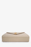 Saint Laurent Beige Grain De Poudre Matelasse Chevron Large Envelop Bag