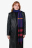 Burberry Multicolour Cashmere Check Fringe-Edge Scarf
