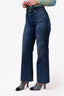 Citizens of Humanity Dark Blue Denim 'Annina' Wide Legged Jeans Size 24