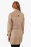 Burberry London Tan Wool/Cashmere Double-Breasted Belted Coat Size 4