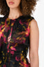 Prada Black/Multi Printed 'Doppio Floral' Sleeveless Dress Estimated Size S-M