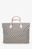 Gucci Brown/Pink GG Monogram Soft Diaper Tote Bag with Pouch