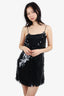 Ronny Kobo Black Sequins Sleeveless Mini Dress Size S