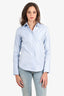 Pink Tartan Blue Striped L/S Shirt Size 4