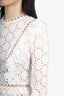 Zimmermann White Lace Pattern Eyelet Top Size 0