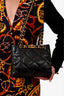 Pre-loved Chanel™ Black Lambskin Quilted Small Shopping Shoulder Bag