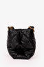 Pre-loved Chanel™ Black Lambskin Quilted Small Shopping Shoulder Bag