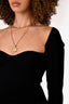 Khaite Black Ribbed 'Maddy' Sweater Size S