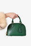 Louis Vuitton 2013 Green Ostrich Leather Alma BB Top Handle with Strap