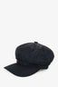 Prada Black Re-nylon Triangle Logo Newsboy Hat Size S