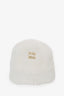 Miu Miu White Shearling Hat