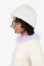 Miu Miu White Shearling Hat