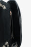 Balenciaga Black Lambskin Jacquard Medium BB Round Shoulder Bag