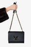 Louis Vuitton Black Epi Braided Links Twist MM Shoulder Bag