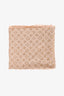 Louis Vuitton Gold Silk Monogram Scarf