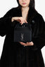 Saint Laurent Black Leather Monogram 'Take Away Box' Bag