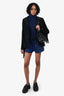 Christian Dior Black Suede Fringe Jacket Size 38
